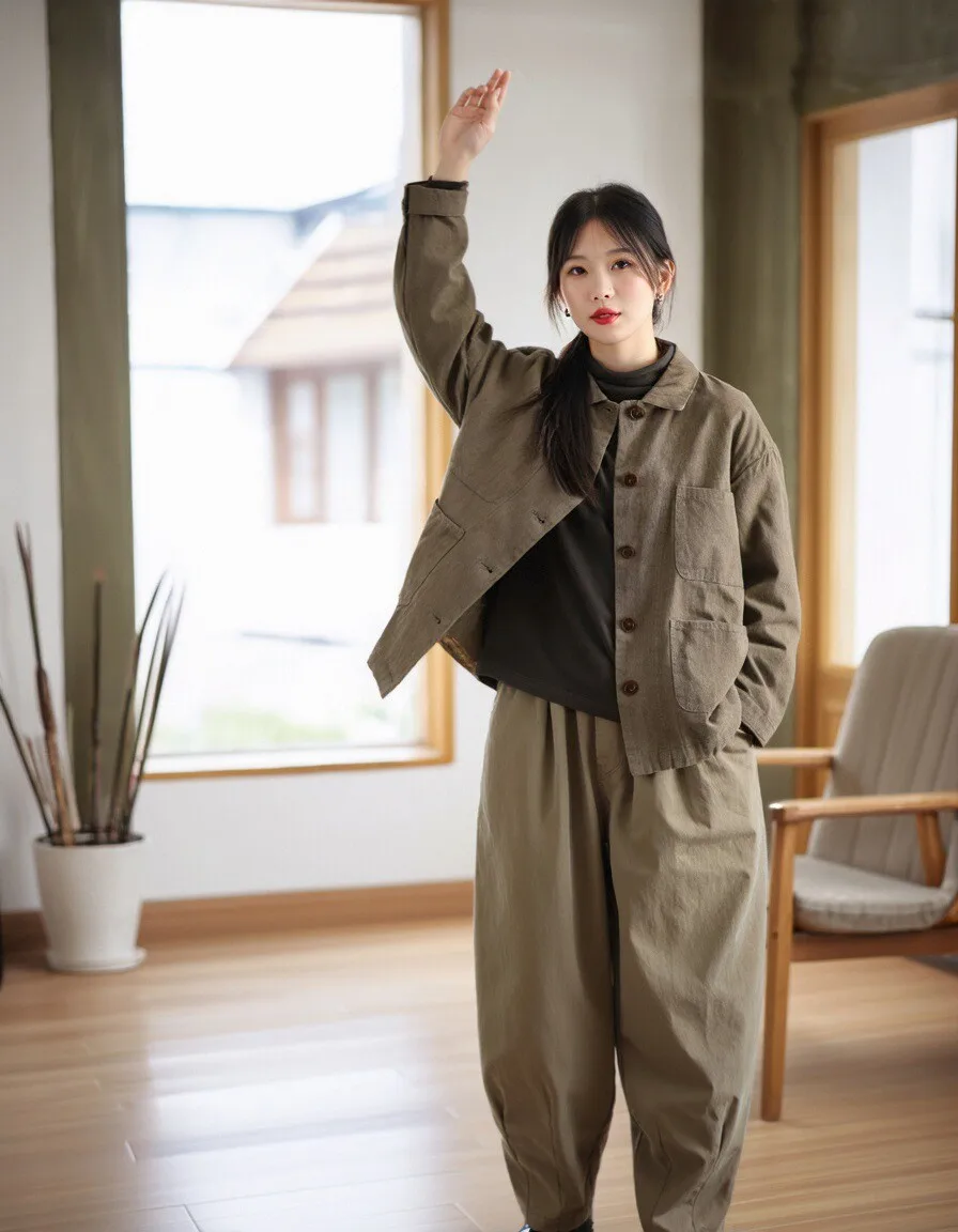 大人可愛い服 50代コーデ 完全ガイド｜高腰サスペンダーとウエストマークのバランス