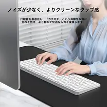 B．O．W 静音設計のワイヤレスBluetoothキーボードとマウスセット【タブレット対応・女性向け】（セットアップ対応）