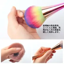 大きなフワフワパウダーブラシ【柔らかい毛先・チークブラシ・多機能】