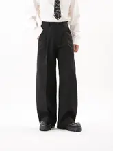 ワイドスラックス メンズ タック ドレープ ゆったり 着痩せ 上品 カジュアル 秋 「LUCE GARMENT」