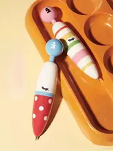可愛いキャロットデザインのボールペン【プッシュ式・中性インク・リフィル可能】