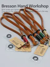 カメラ用 リストストラップ 本革 タンニンなめし革 ハンドメイド 一眼レフ用 カメラアクセサリー「BHW」