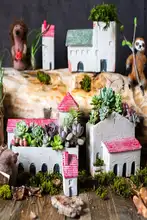 コンクリート フラワーポット 多肉植物用 アートオブジェ 家庭園芸