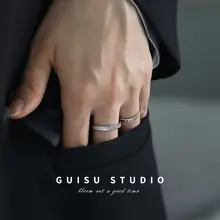 999純銀製 デザインカップルリング【活口タイプ・シンプルスタイル・ペアリング】