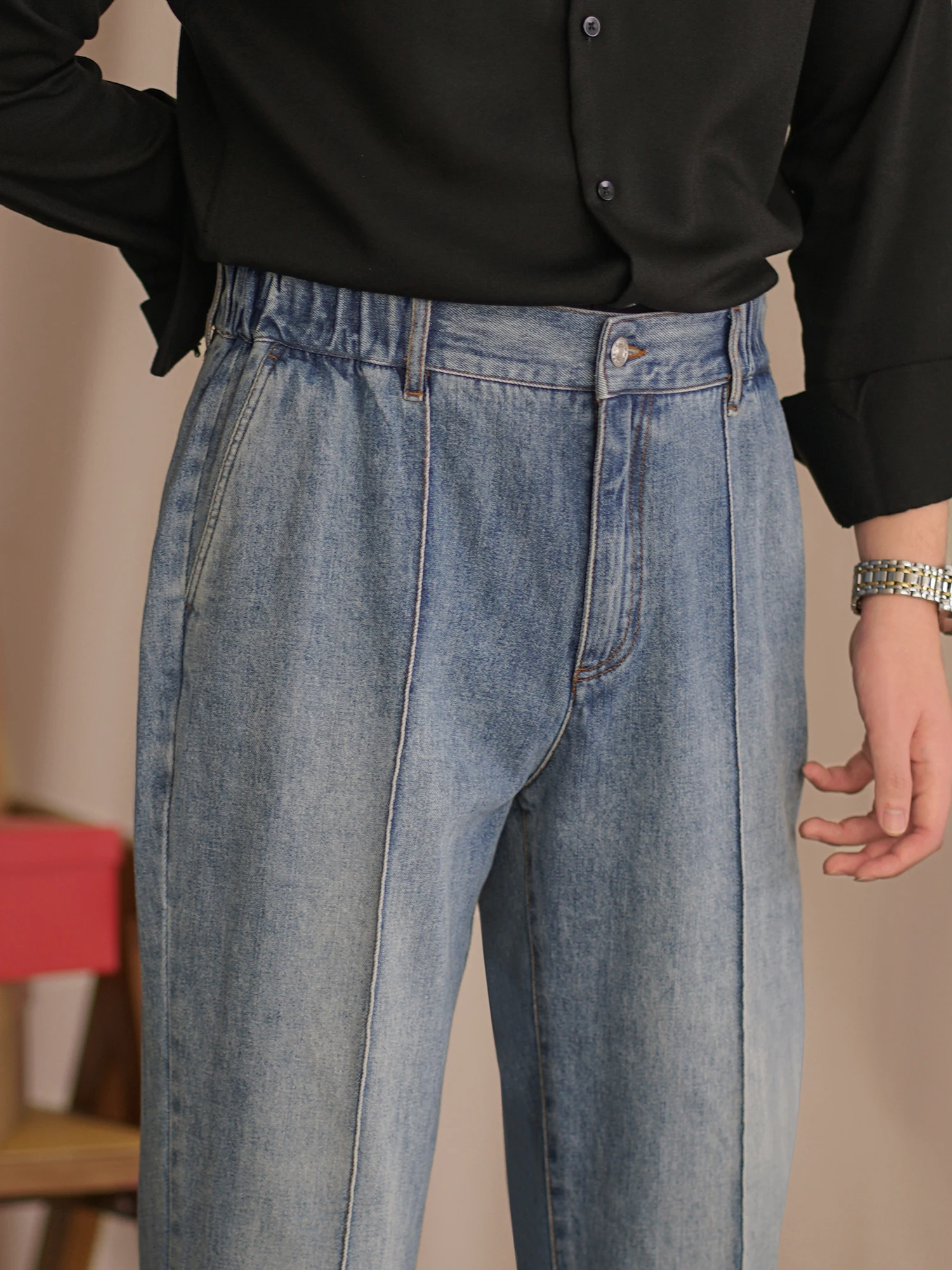 メンズ レトロデニムパンツ【ストレート・カジュアル・ウエストゴム】おすすめモデルはこれ