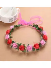 花冠付きヘアアクセサリー【幼稚園行事・撮影用・旅行用】