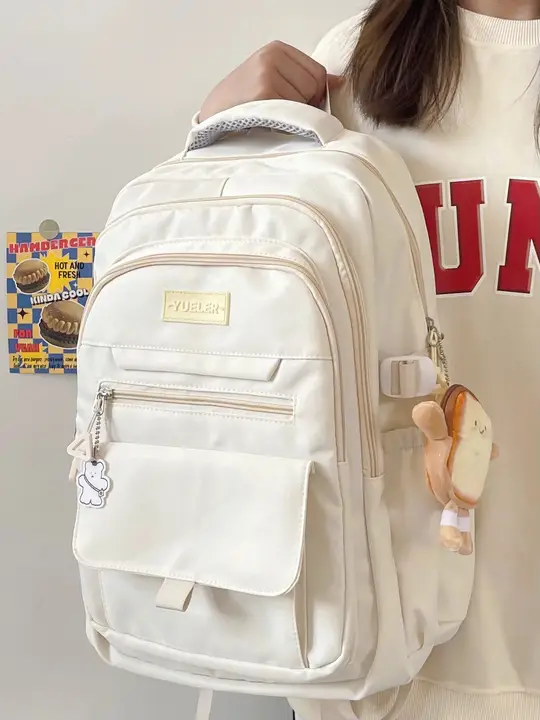 大容量の防水デザインリュックサック【シンプルスタイル・学生用・男女兼用】