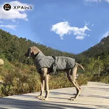 反射素材の犬用防風ジャケット【冬用・中型犬・大型犬対応・保温性抜群】