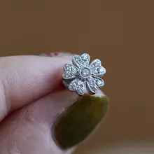S925純銀製 桜花イヤリング【気品あふれるデザイン・通勤用・軽やかなスタイル】