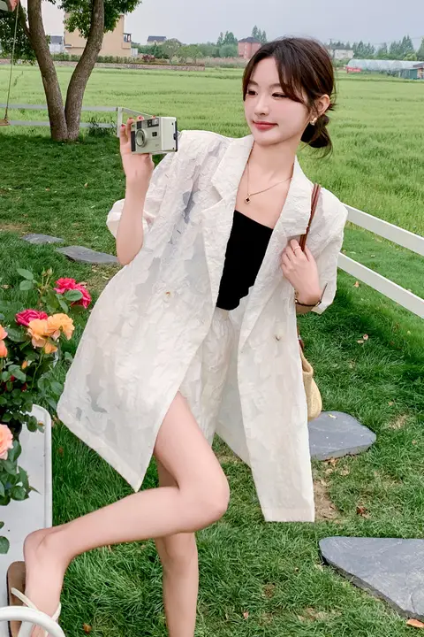 優しい雰囲気のファッションレース薄手二件組【夏用・フィット・細見え・小柄対応】（セットアップ対応）