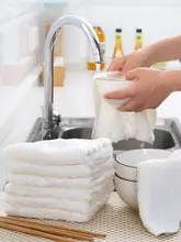 吸水性に優れた厚手の台所用クリーニングクロス【油移らず・毛羽立ちなし】