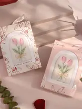 JOJO'S L. PD. タオルギフト 花柄チューリップ刺繍【クリエイティブお土産】