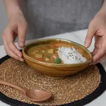 グラタン皿 楕円 オーブンボウル 美濃焼 日本製 無地 キャラメル カレー皿 食器