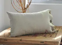 本原リネン製ソファ用クッションカバー【腰用・オフィス・車用・家庭用】