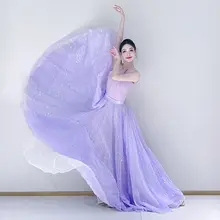 舞台映えする大ぶりなダンススカート【720度のボリューム・二重層・伝統民族舞用】