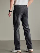 ヴィンテージ風 ウォッシュ加工のルーズストレートデニムパンツ【男性用・快適なフィット感・カジュアルスタイル】