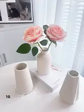 飾り用 陶器製ミニ花瓶【モダンデザイン・リビング向け・アートフラワー用】