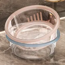 透明タイプの洗面器【高耐久性・家庭用・多用途】