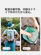干湿分離型防水リュックサック【アウトドア用・ダイビング・浮潜・川下り対応】