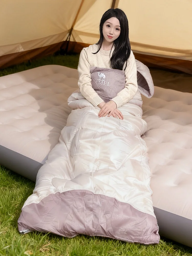 ロバ outdoor ダブル寝袋：キャンプで使える保温性と収納便利さを実証