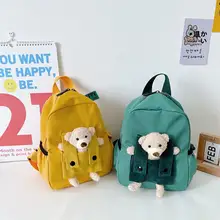 可愛い子供用キャンバスリュック【幼稚園・春のお出かけ用】