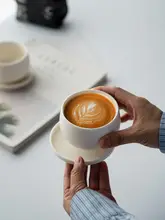 ZEROHOME 陶器製ラテカップ【シンプル・マットな質感・コーヒー用】