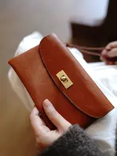 極上の柔らかさの革製大容量ロック式財布【シンプル・レトロ・スマートフォン収納】