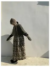 苔色羊毛製 秋冬用ポンチョ【極上の柔らかさ・万能デザイン】
