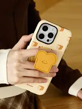 スマホケース iPhone対応 食パンデザイン 韓国輸入フィルム マグネット式 2層構造 全面保護 上品 秋冬 「Ufology」