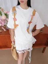 ブレードデザインのカジュアルTシャツ【春夏用・女性用・使用しやすいデザイン】