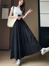夏用薄手スカートパンツ【極上の柔らかさ・ワイドレッグ・ストレッチ・楽な着心地】（セットアップ対応）