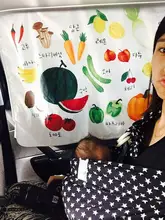 子供向けカーテン風カーディガン【紫外線対策・車用・マグネット式】
