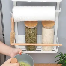 冷蔵庫用横型マグネット収納ラック【穴あけ不要・キッチン用】
