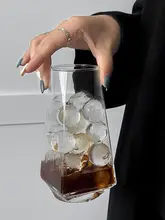 リーフ形ガラスカップ【フルーツティーや炭酸飲料用・冷たい飲み物に最適】