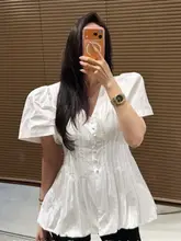 韓国風ヴィンテージデザインの万能トップス