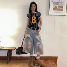 スポーツウェア【ドライメッシュ・ストライプ柄・ショートスリーブ・女性用】