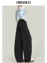 黒のハイウエストワイドレッグパンツ【カジュアル・梨型体型を美しく見せる】
