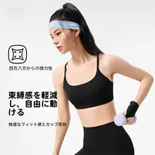 361° 低強度用 スポーツブラ【防震・細肩ストラップ・美背デザイン・フィットネス・ヨガ用】
