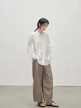春装コーデに最適！ウール素材の感たっぷりなワイドパンツ【九分丈】