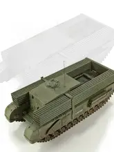 イギリス製 チャーチル戦車モデル【精巧なディテール・三インチ駆逐戦車】