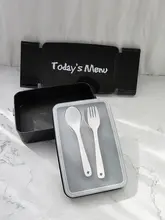 かわいいデザインの一層プラスチックお弁当箱【取り外し可能なカトラリー付き・学生・ビジネス向け】