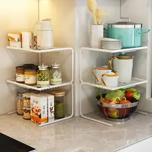 キッチンコーナー収納ラック【鍋や調理器具の整理用・下水槽下収納】