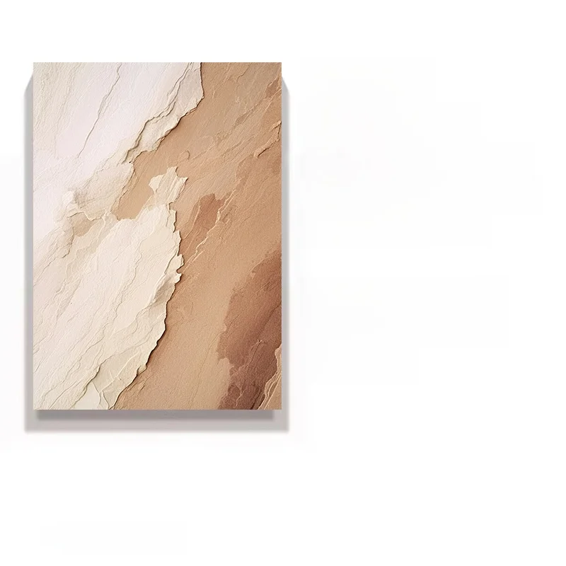 手描きの侘び寂び風リビング装飾画：高級感あるアートオイルペインティングの配置と価格分析