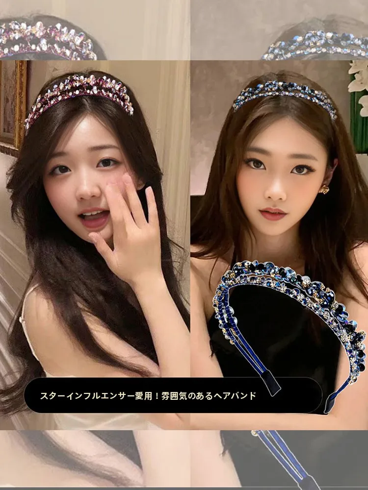 ヘッドドレス ゴールド 二重ストーン付きクリスタルヘアバンドの実用性と選定ガイド