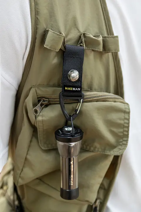 HIKEMAN アウトドア用タクティカルウェビングクリップ【三角フック・多機能・バックパック用】