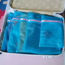 衣類と下着整理に便利！旅行用収納バッグ【ジッパー付き・多用途・分別可能】（セットアップ対応）