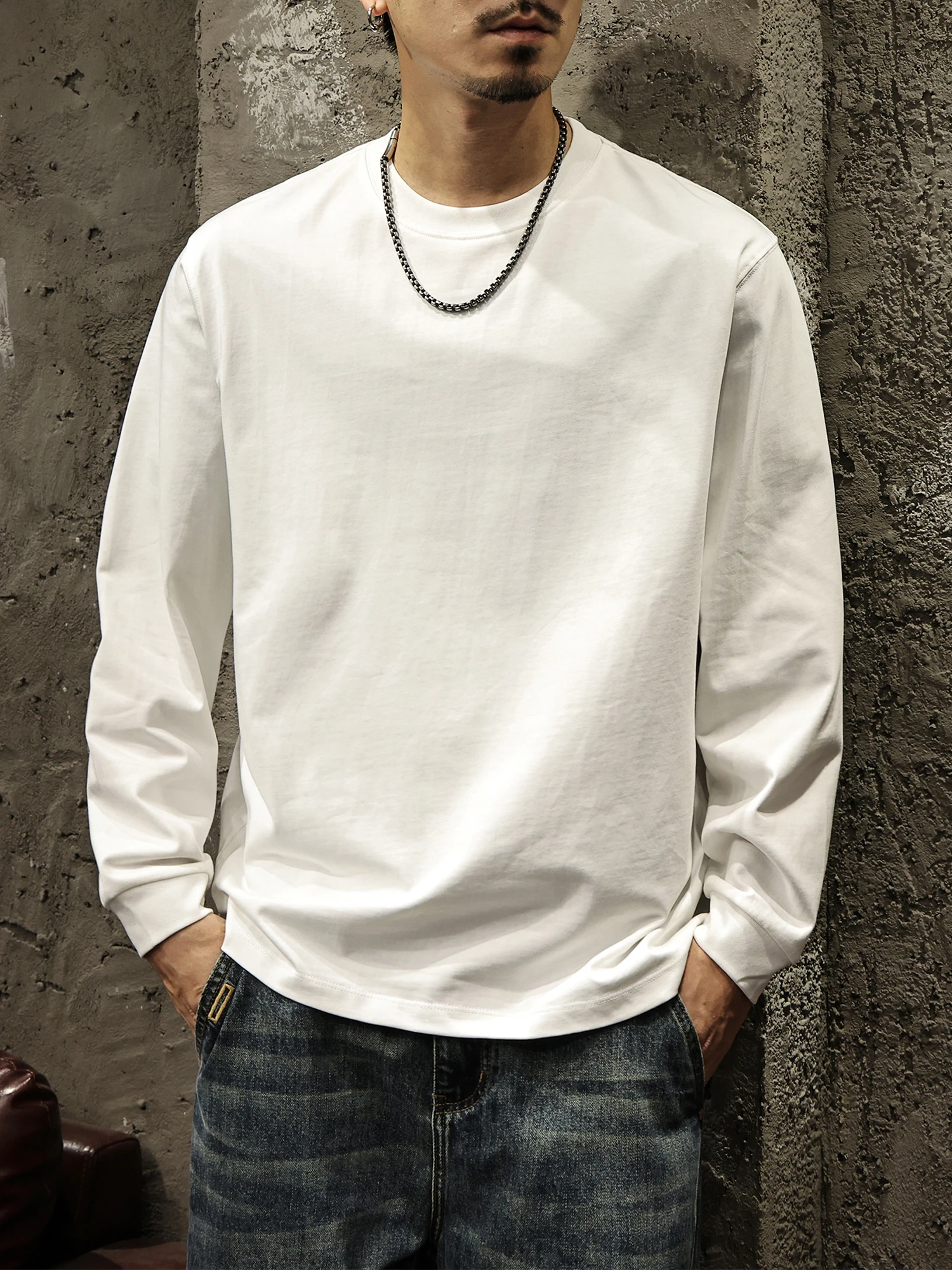 メンズ ロングtシャツ おすすめの長袖コットンTシャツ：路杰邦の柔らかさと実用性を徹底検証