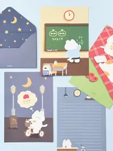 韓流 レターセット 猫柄 かわいい 日常 おしゃれ 感謝 ラブレター 「monolike」