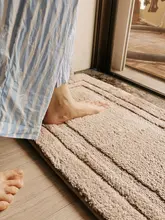 耐久性のある吸水タイプのバスルームマット【厚手メモリーフォーム・玄関用・防滑】