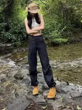 Camel アウトドアカジュアルマーチンブーツ【厚底・登山用・女性用・イエローカラー】